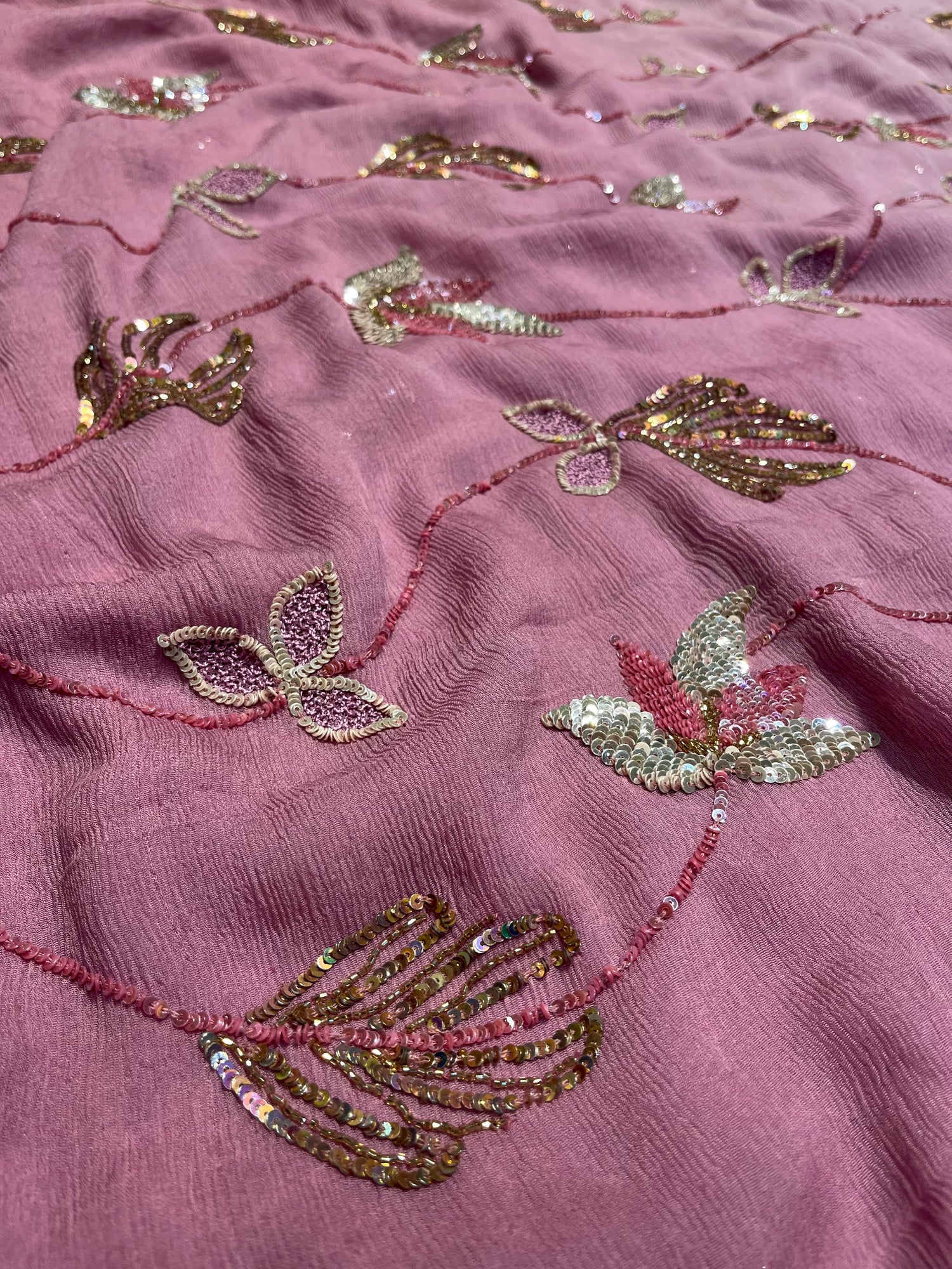 Embroidered saree