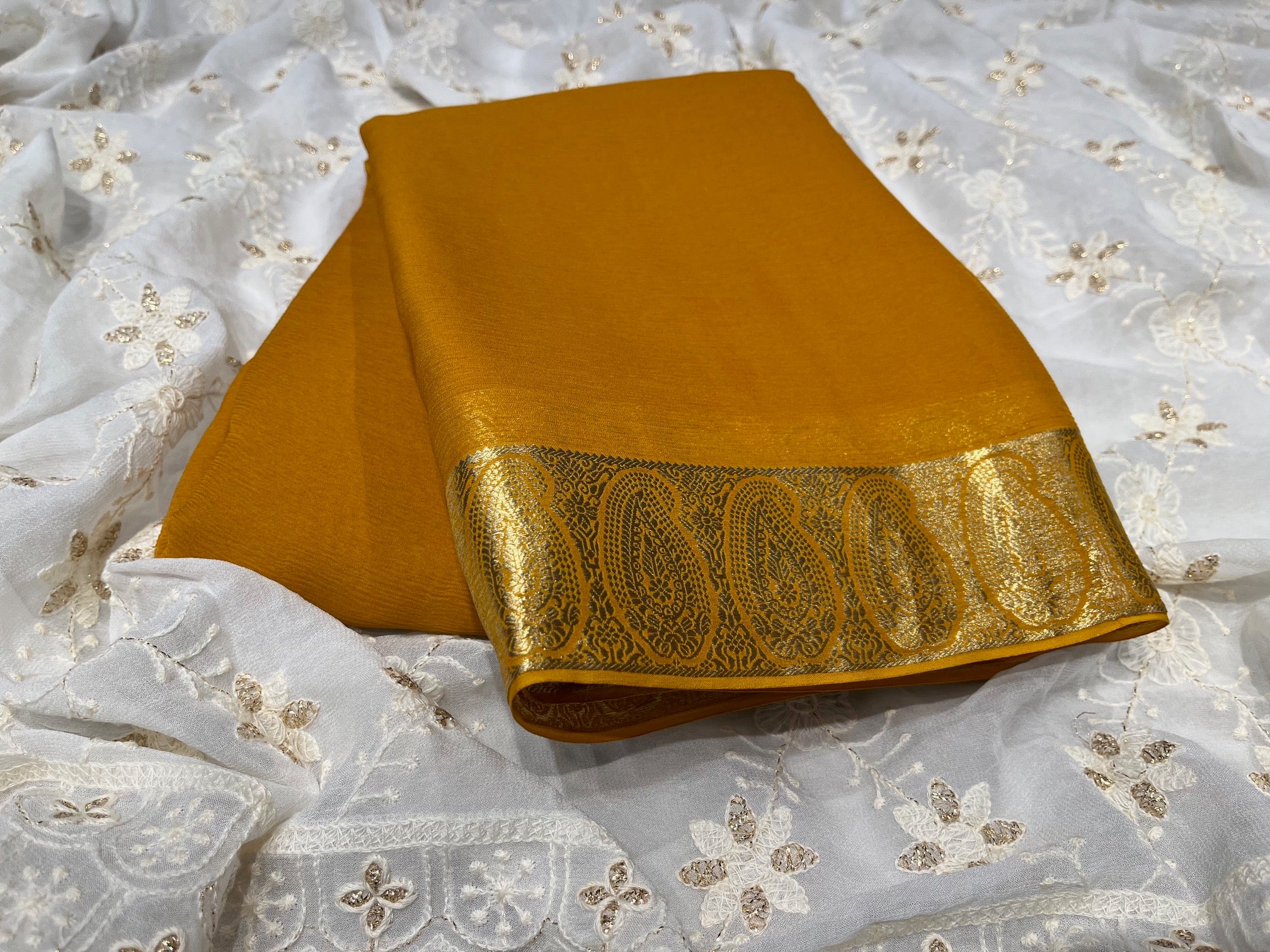 Designer Zari Border Green Silk Chiffon Saree SP06 – Ethnic's By Anvi  Creations