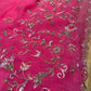 PINK SHADED CHIFFON EMBROIDERED SAREE EMBELLISHED WITH SEQUINS & AARI WORK