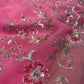 PINK SHADED CHIFFON EMBROIDERED SAREE EMBELLISHED WITH SEQUINS & AARI WORK