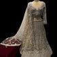 GOLDEN READYMADE CROPTOP LEHENGA EMBELLISHED WITH SEQUINS, DIAMONDS BEADS