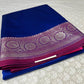 BLUE ART SILK SAREE EMBELLISHED WITH ZARI WEAVES BORDER & PALLA