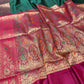 BOTTLE GREEN COLOUR ART SILK SAREE EMBELLISHED WITH ZARI WEAVES BORDER & PALLA