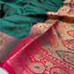 BOTTLE GREEN COLOUR ART SILK SAREE EMBELLISHED WITH ZARI WEAVES BORDER & PALLA