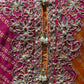 ORANGE COLOR, CHINON FABRIC SHARARA SUIT TRADITIONAL GOTA PATTI WORK