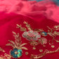 SHADED CHIFFON HAND EMBROIDERED SAREE EMBELLISHED WITH AARI & SEQUINS WORK - Kothari Sons