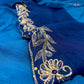 BLUE COLOUR  SHADED CHIFFON HAND EMBROIDERED SAREE EMBELLISHED WITH AARI & SEQUINS WORK ( DELIVERY IN 25 DAYS ) - Kothari Sons