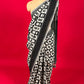 WHITE & BLACK COLOUR PURE COTTON IKKAT SAREE