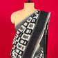 WHITE & BLACK COLOUR PURE COTTON IKKAT SAREE