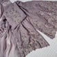 MAUVE COLOUR ORGANZA PALAZZO SUIT EMBELLISHED WITH CUTDANA & SEQUINS WORK