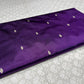 VIOLET COLOUR PURE BANARASI TANCHOI SILK SAREE