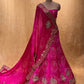 ( DELIVERY IN 25 DAYS ) PINK COLOUR SHADED PURE OJARIYA BANDHANI LEHENGA EMBELLISHED WITH GOTA PATTI & CUTDANA WORK