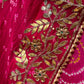 ( DELIVERY IN 25 DAYS ) PINK COLOUR SHADED PURE OJARIYA BANDHANI LEHENGA EMBELLISHED WITH GOTA PATTI & CUTDANA WORK