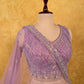 LAVENDER COLOUR NET EMBROIDERED LEHENGA WITH READYMADE BLOUSE EMBELLISHED WITH SEQUINS WORK