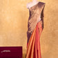 MULTI COLOUR CHANDERI TISSUE SAREE WITHOUT BLOUSE