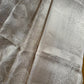 SILVER COLOUR PURE KANJIVARAM SAREE EMBELLISHED WITH ZARI WEAVES