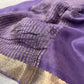 PURPLE COLOUR PURE CHIFFON SAREE WITH ZARI BORDER (PURPLE CHIFFON SAREE )