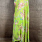 GREEN COLOUR PURE CHIFFON PRINTED SAREE