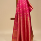 HOT PINK PURE KANJIVARAM SILK SAREE