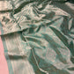 AQUA COLOUR COTTON SILK SAREE