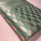 AQUA COLOUR COTTON SILK SAREE