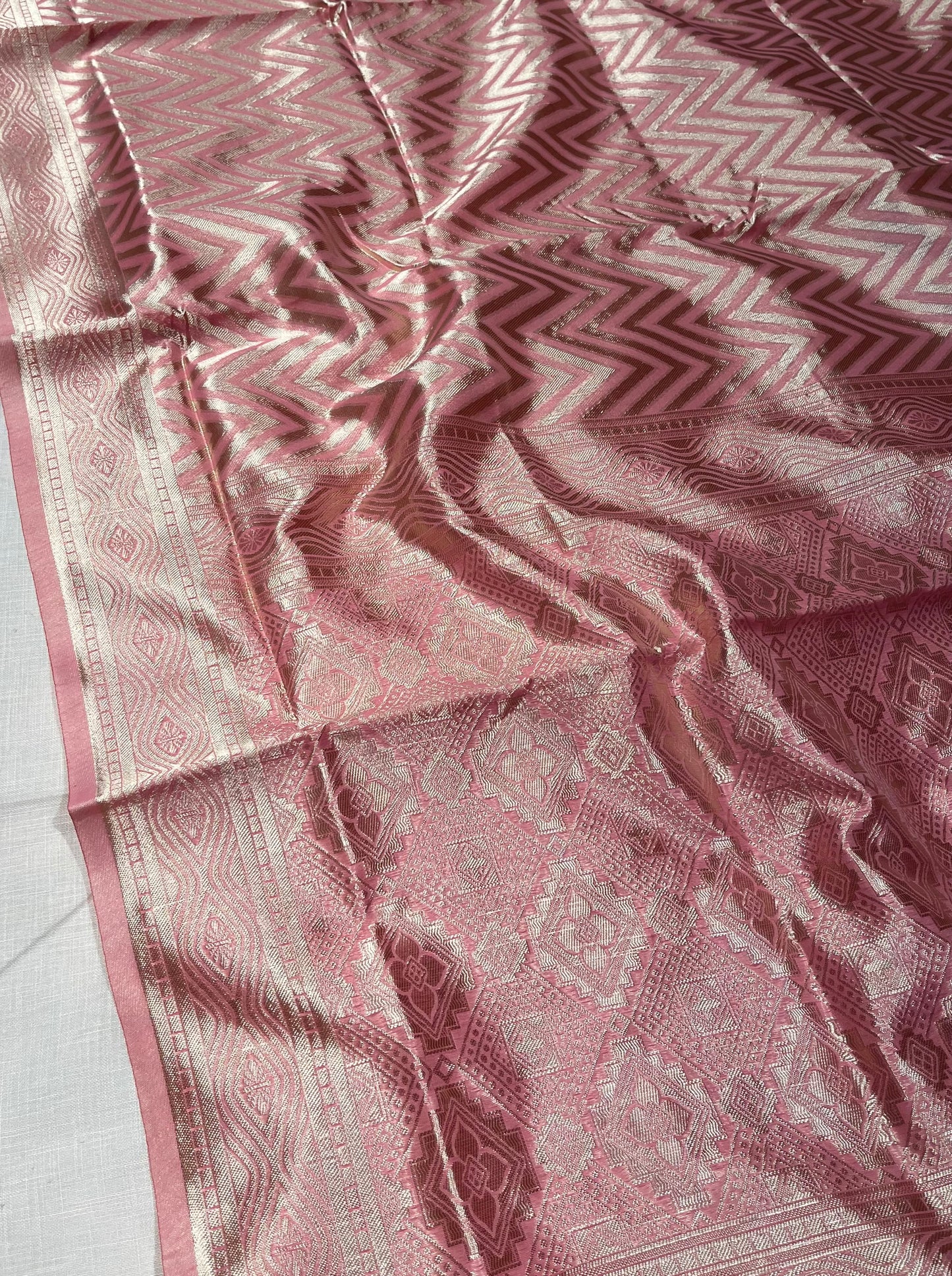 PINK COLOUR COTTON SILK SAREE