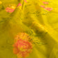 OLIVE COLOUR SHADED SEMI CHIFFON FLORAL PRINTED SAREE - Kothari Sons
