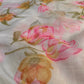IVORY COLOUR SHADED SEMI CHIFFON FLORAL PRINTED SAREE - Kothari Sons