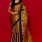 GOLDEN COLOUR CHANDERI TISSUE HANDLOOM SAREE WITH MATCHING BLOUSE