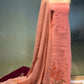 PINK COLOUR TANT DHAKAI JAMDANI UNSTITCHED SUIT WITHOUT BOTTOM ( DRESS MATERIAL )