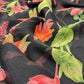 ( DELIVERY IN 25 DAYS ) BLACK COLOUR PURE CHIFFON PRINTED SAREE