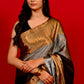 MULTI COLOUR CHANDERI TISSUE HANDLOOM SAREE WITH MATCHING BLOUSE