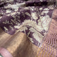 (DELIVERY IN 25 DAYS) PURPLE COLOUR TUSSAR SILK PRINTED SAREE WITH ZARI BORDER