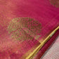 PINK COLOUR COTTON TISSUE SAREE EMBELLISHED WITH ZARI BUTA