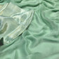SEA GREEN COLOUR CHIFFON SAREE WITH CREPE TISSUE UNSTITCHED BLOUSE - Kothari Sons