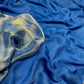 BLUE COLOUR CHIFFON SAREE WITH CREPE TISSUE UNSTITCHED BLOUSE - Kothari Sons