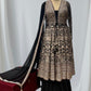 BLACK COLOR GEORGETTE ANARKALI SUIT EMBELLISHED WITH RESHAM AND SEQUINS WORK