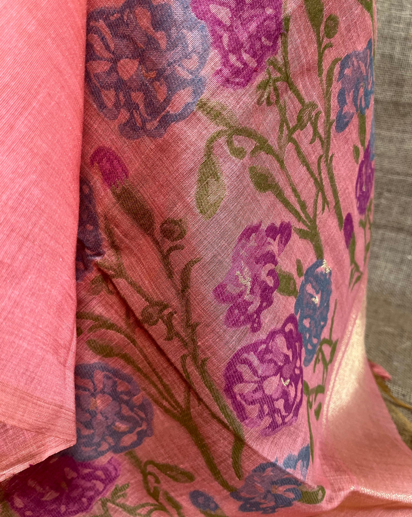 PINK COLOUR JAMDANI MUSLUN SAREE