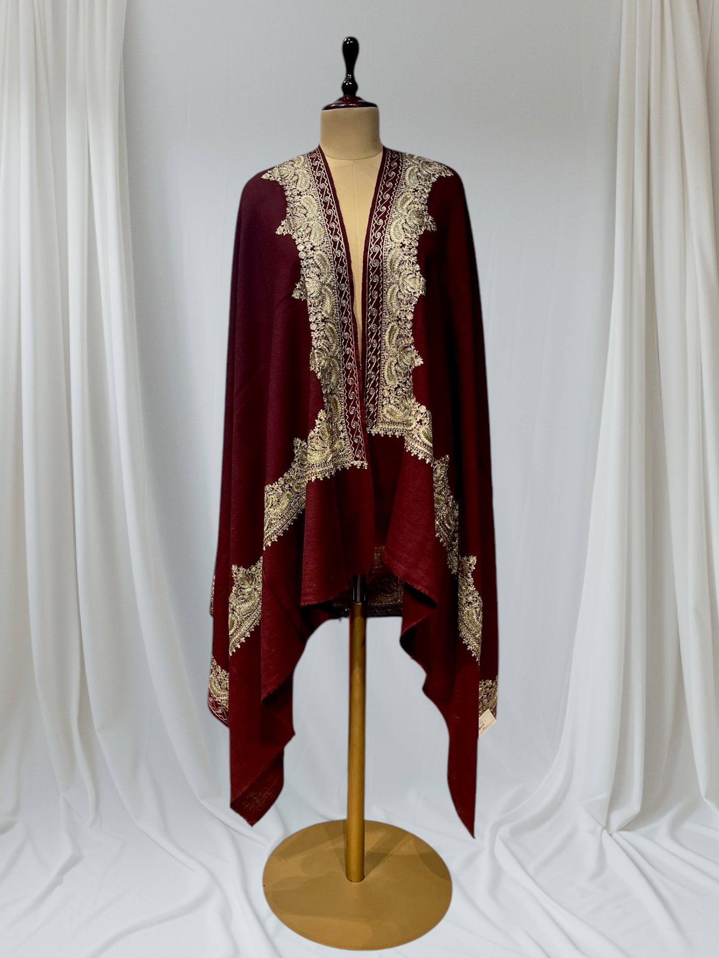 BURGUNDY COLOR PASHMINA SHAWL