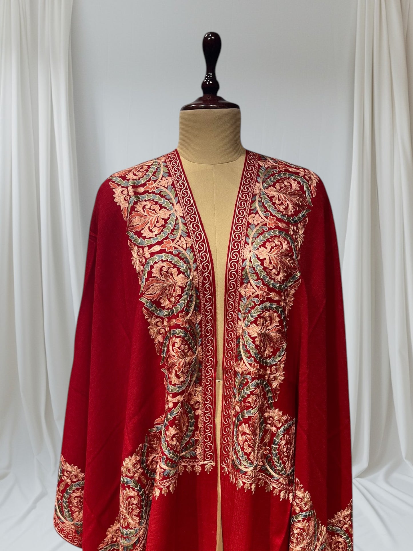 RED COLOR PASHMINA SHAWL