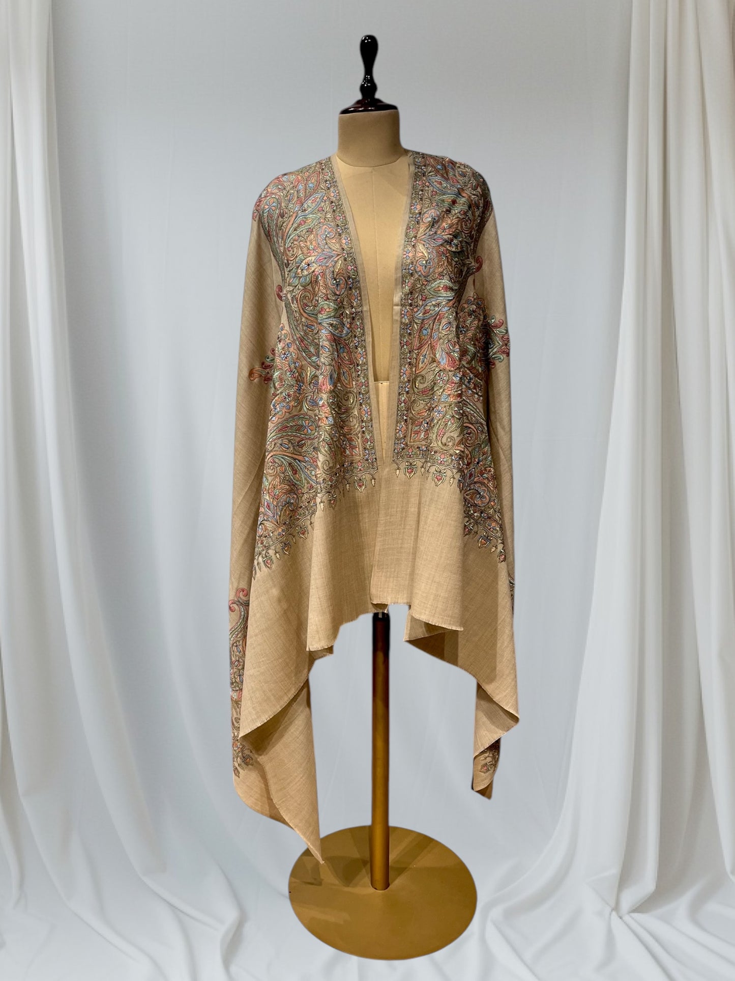 BEIGE COLOR PASHMINA SHAWL