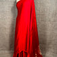 RED COLOUR MODAL SILK ZARI PALLU SAREE