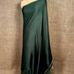 BOTTLE GREEN COLOUR MODAL SILK ZARI PALLU SAREE