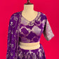 PURPLE COLOUR GEORGETTE LEHENGA WITH READYMADE BLOUSE & CHINON EMBROIDERED DUPATTA EMBELLISHED WITH SEQUINS WORK