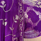 PURPLE COLOUR GEORGETTE LEHENGA WITH READYMADE BLOUSE & CHINON EMBROIDERED DUPATTA EMBELLISHED WITH SEQUINS WORK