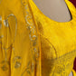 YELLOW COLOUR SATIN SILK LEHENGA WITH READYMADE BLOUSE & CHINON DUPATTA EMBELLISHED WITH SEQUINS WORK