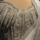 IVORY COLOUR PLEATED READYMADE SAREE WITH DESIGNER EMBROIDERED BLOUSE