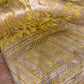 YELLOW COLOUR PURE BROCADE SILK SAREE EMBELLISHED WITH ZARI WEAVES