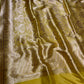 YELLOW COLOUR PURE BROCADE SILK SAREE EMBELLISHED WITH ZARI WEAVES