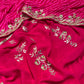 ( DELIVERY IN 20-25 DAYS ) HOT PINK COLOUR PURE GEORGETTE OJARIYA SAREE EMBELLISHED WITH GOTA PATTI WORK